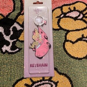Valfre mermaid Pink Keychain with Star Charm